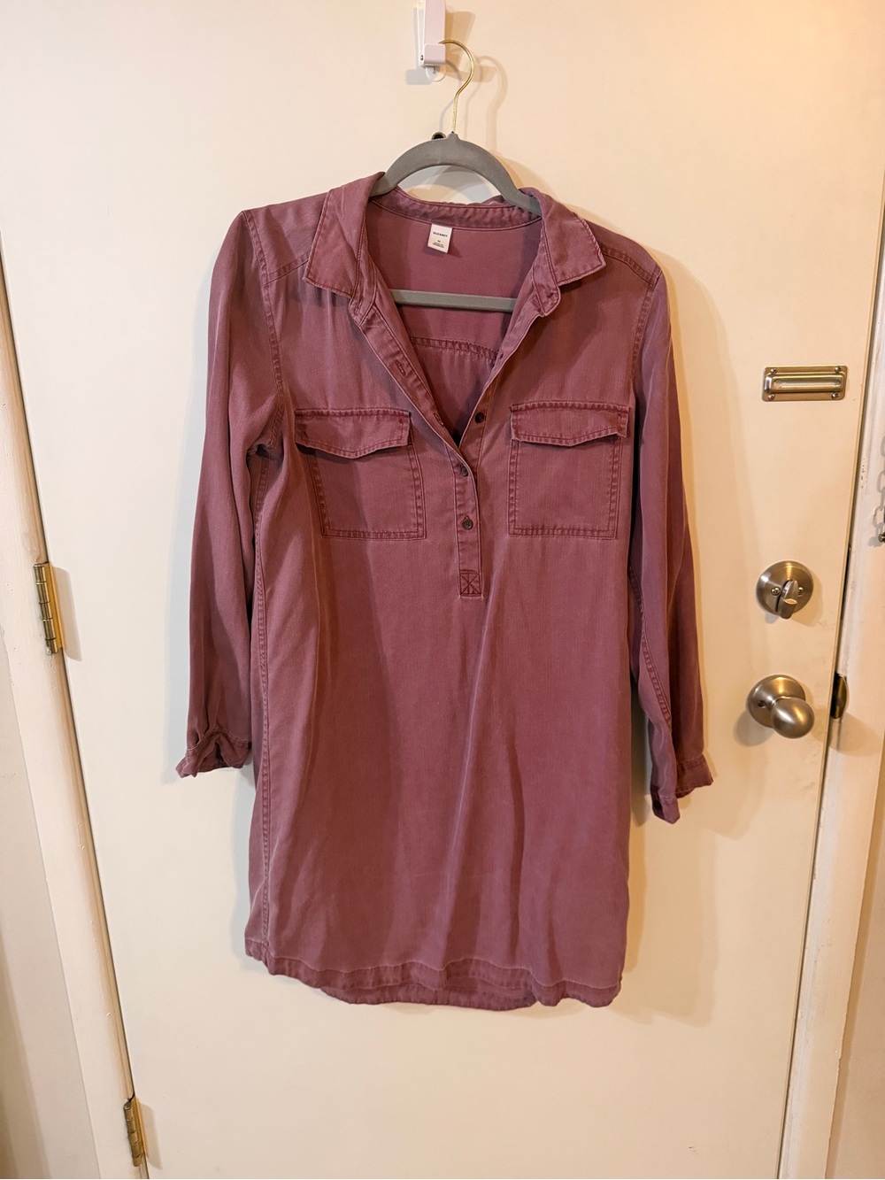 Old Navy Mauve Button-Up Tunic